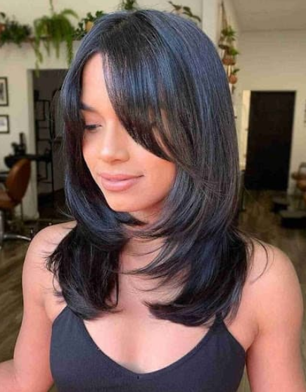 Straight Hair with Butterfly Layers